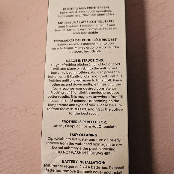 Milk Frother NIB - Picture 3 of 4
